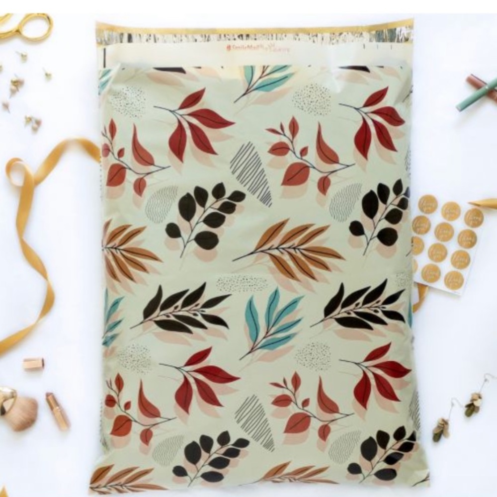 10 19X24 Fall Leaves / Autumn Leaf  Poly Mailers Shipping Envelopes PRICE FIRM - Picture 5 of 6